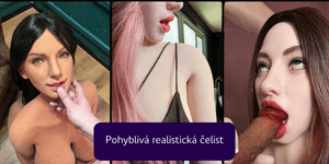 Pohyblivá realistická čelist climax doll (1)